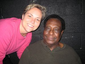 Director Cyndy A. Marion and Tony Award nominated and Obie Award winning playwright L Photo